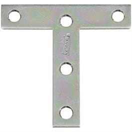 National Hardware, 2-Pk., 3 x 3-In. Zinc "T" Plate
